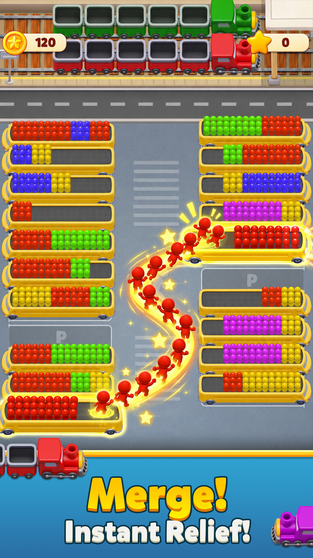 Bus Sort: Color Commute Screenshot 2