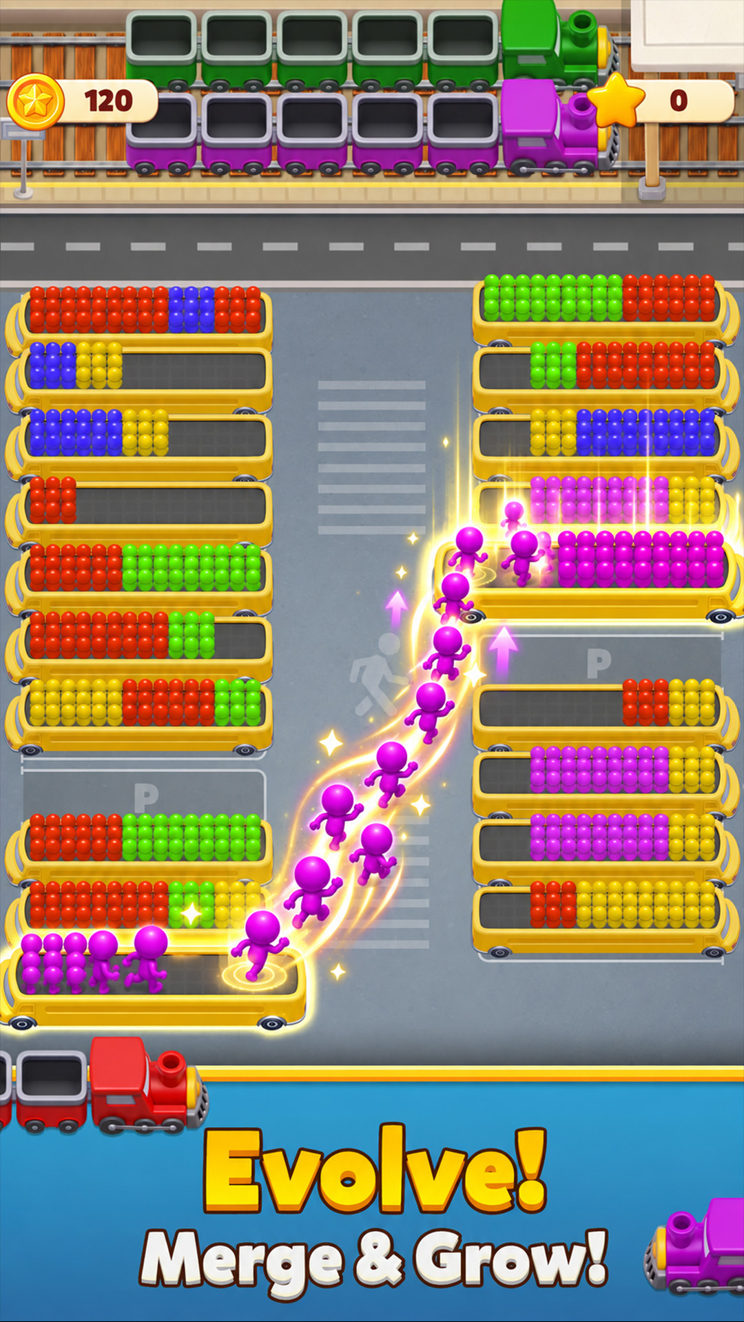 Bus Sort: Color Commute Screenshot 3